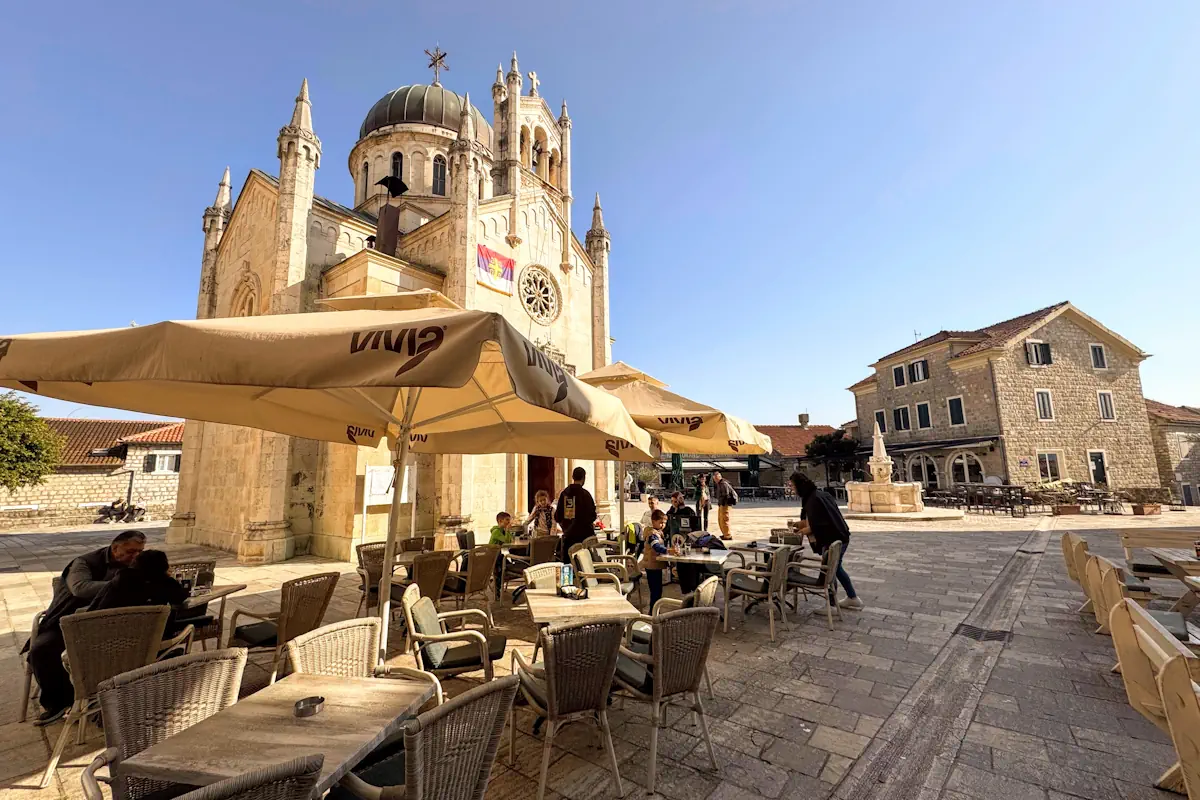 Bellavista Square and the Church of St. Michael, Herceg Novi Old Town