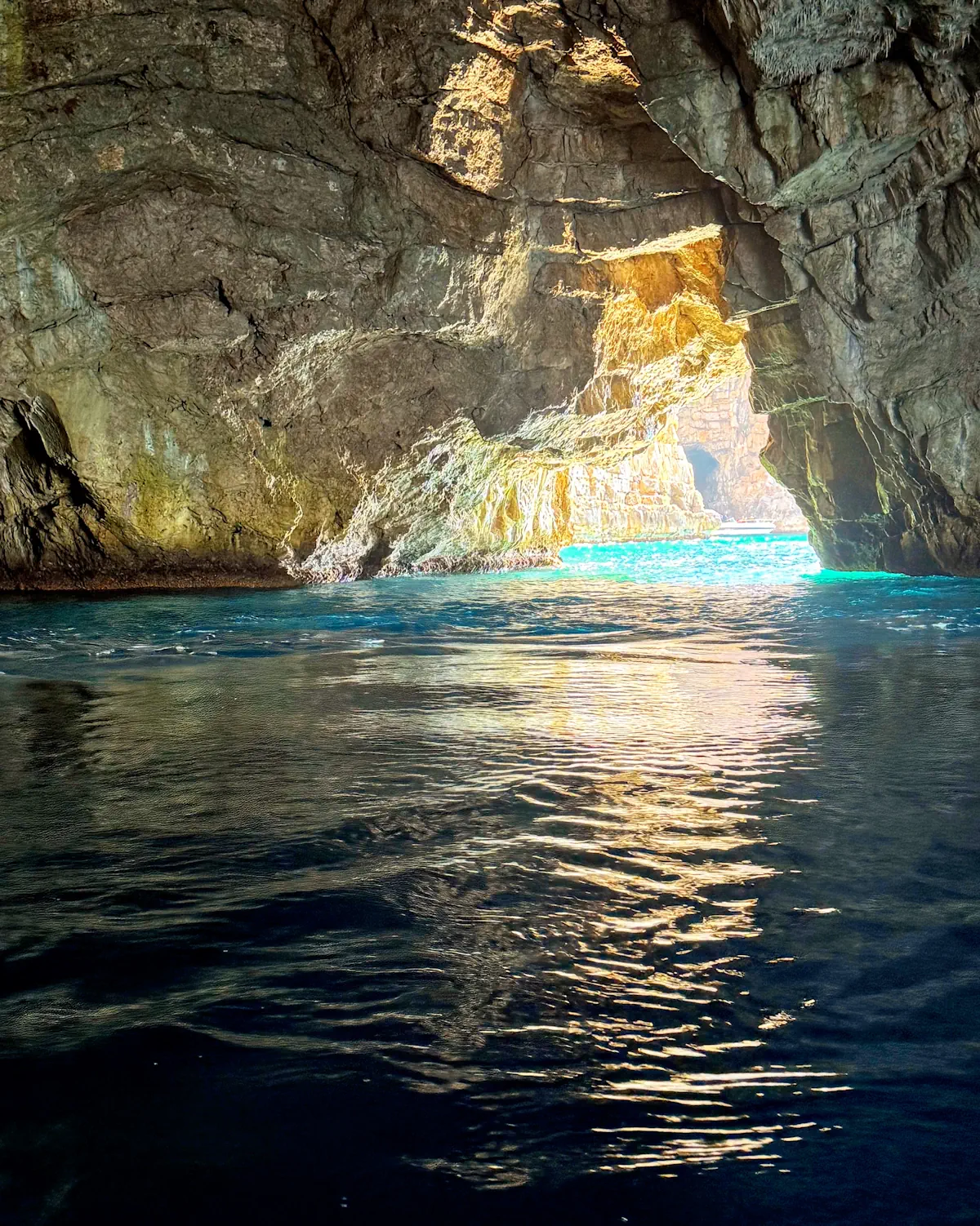 Blue Cave Lustica Peninsula, Montenegro