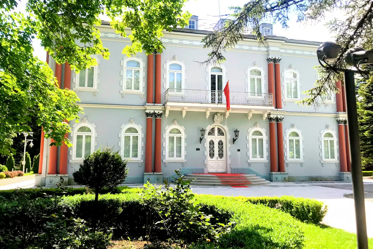 The Blue Palace, official residence of the President in Cetinje, Montenegro