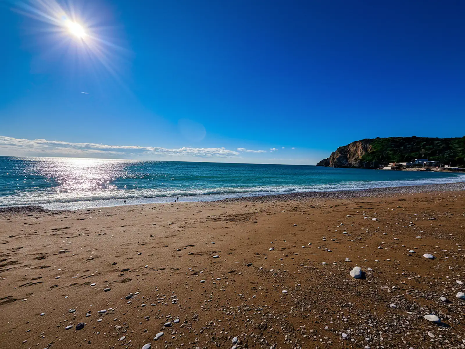 Pearl-like pebbles and shoreline at Main Pearl Beach in Čanj Montenegro