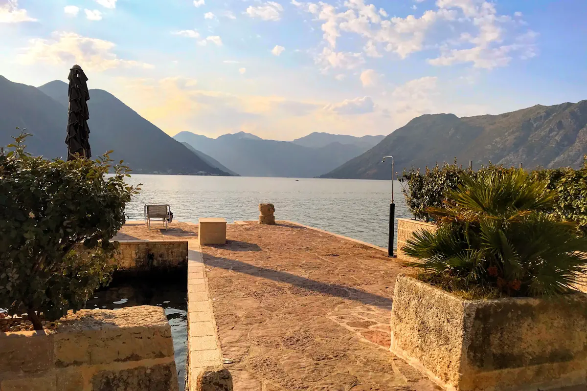 Dobrota Pier Swimming Spot near Kotor