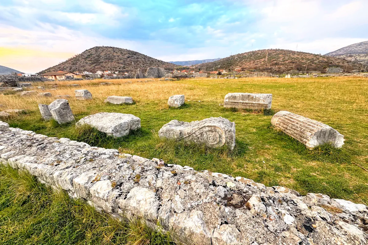 Ancient Illyrian and Roman ruins of Doclea (Duklja) near Podgorica