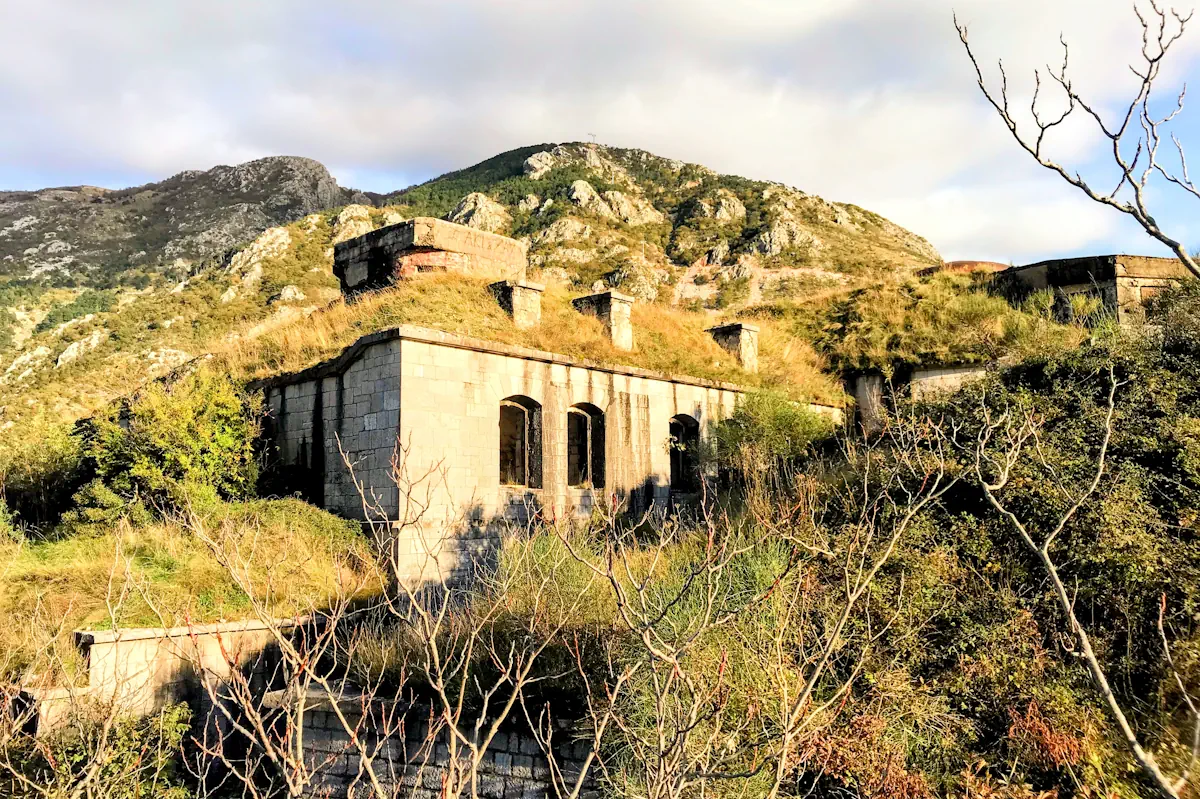 Abandoned Fort Gorazda overlooking Kotor Bay