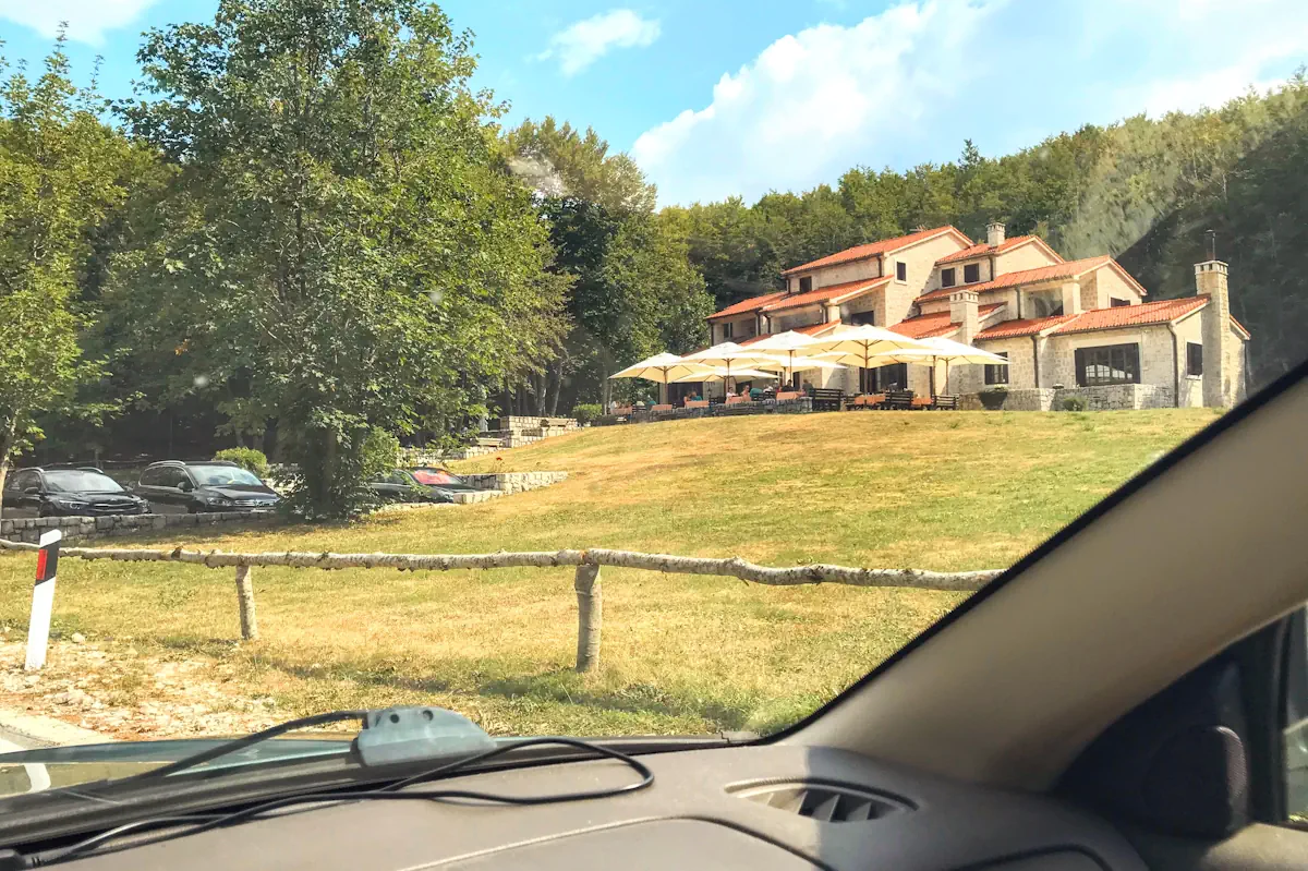 Hotel Ivanov Konak exterior in the Lovcen forest