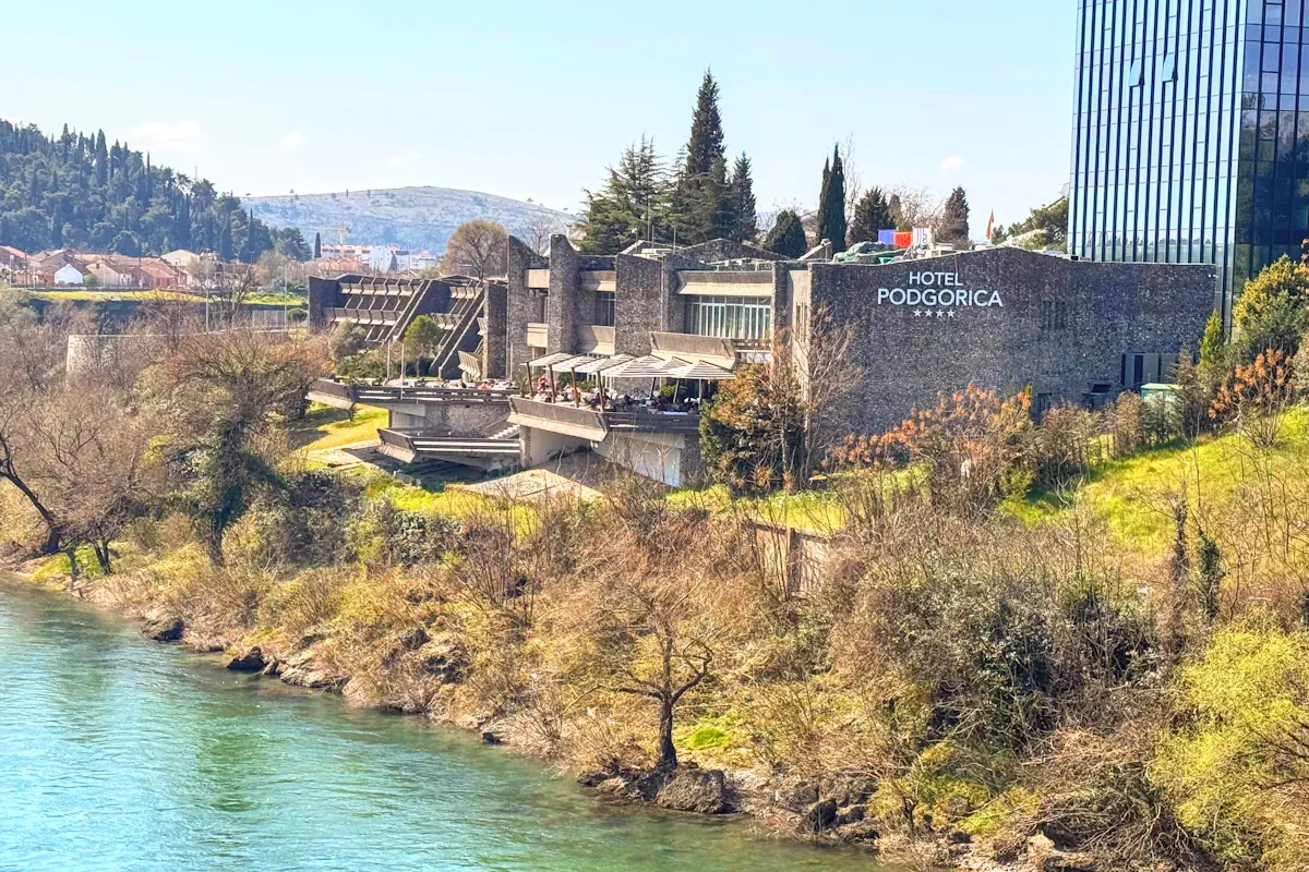 Hotel Podgorica Architecture on banks of Moraca River