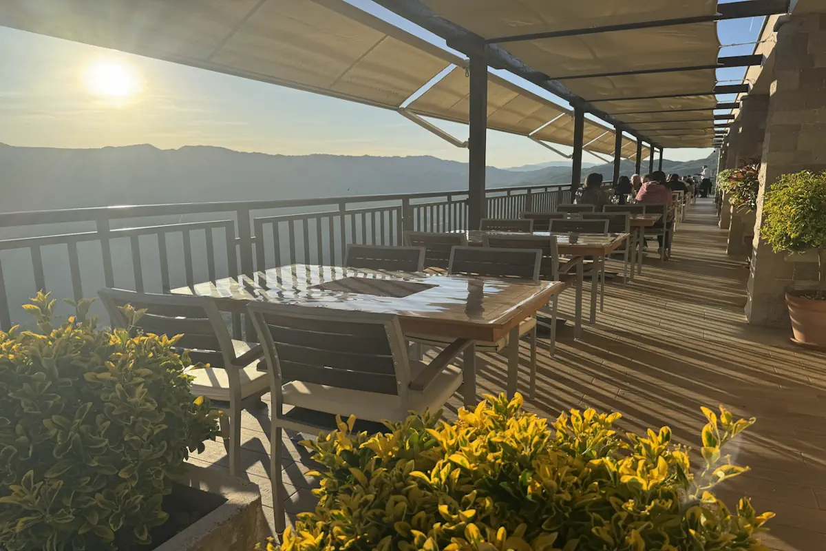 Hotel Sokoline View from their Restaurant Terrace