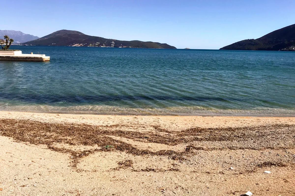 Therapeutic mud beach in Igalo near Herceg Novi