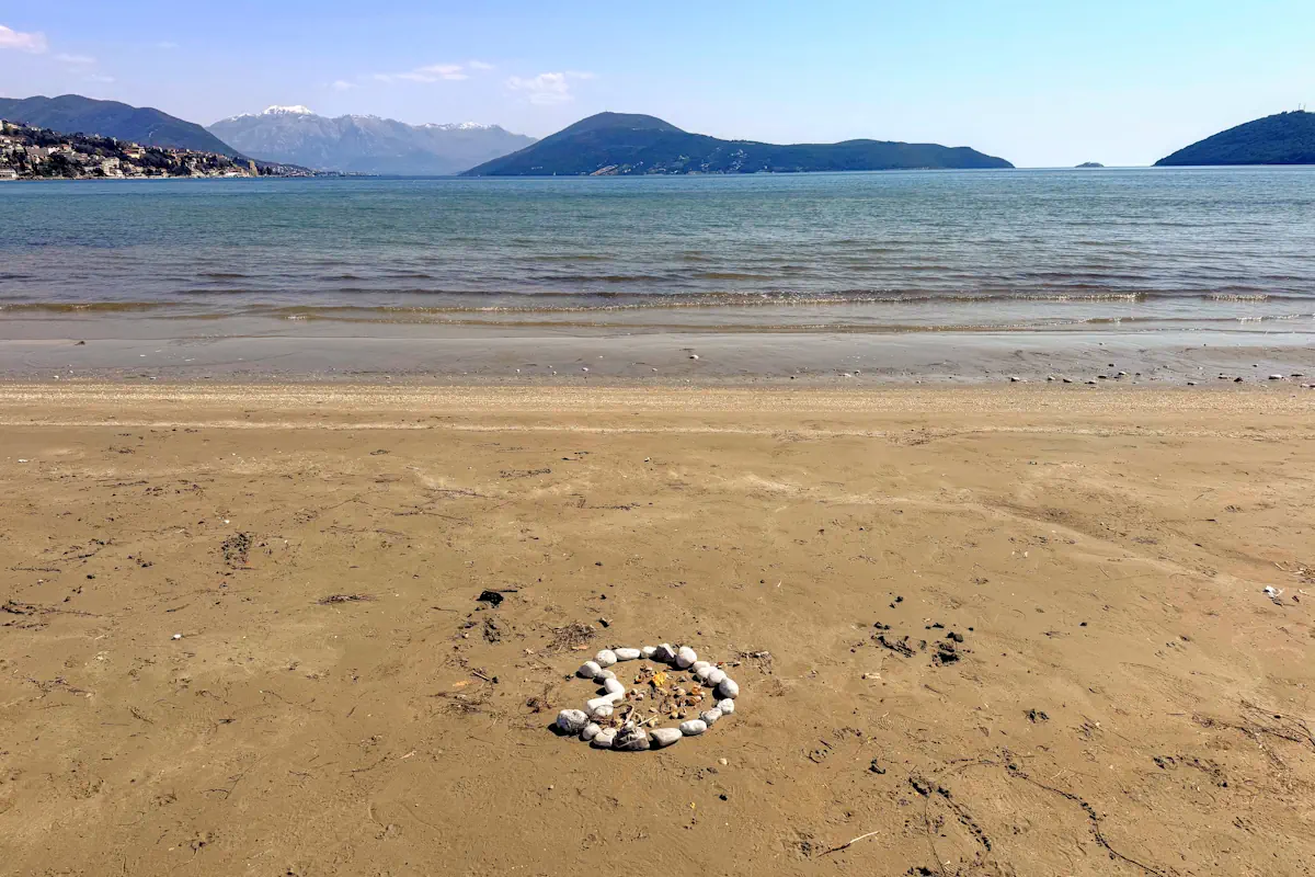 Blatna Plaža Mud Beach in Igalo