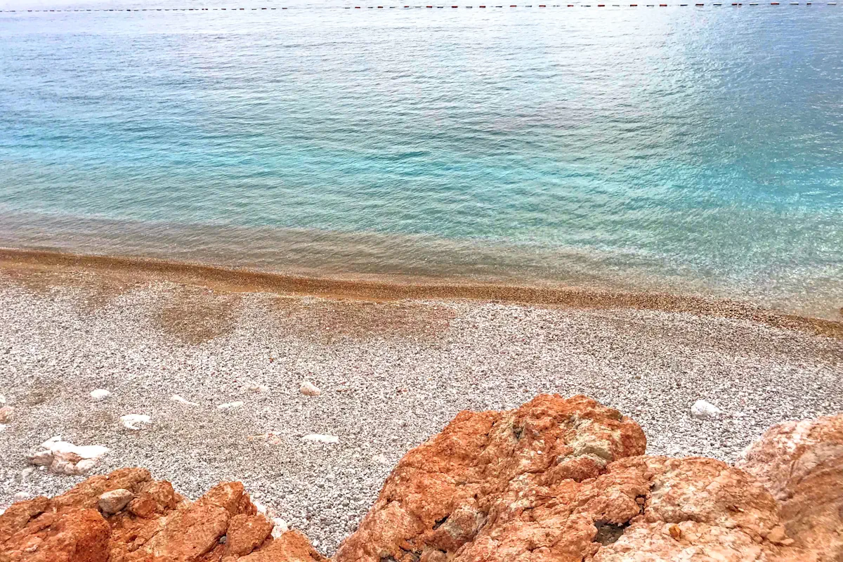 Calm morning water at Kamenovo Beach