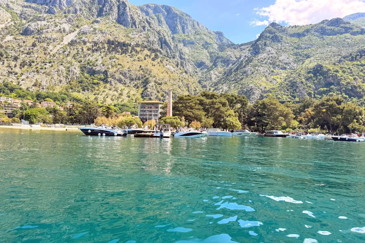 Park Slobode main speedboat docks in Kotor