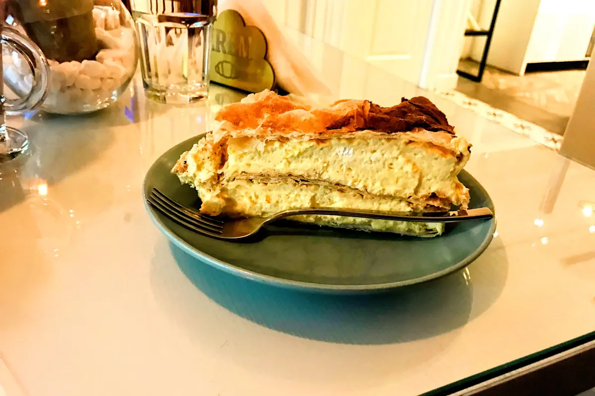 Traditional Kotor Krempita custard cake