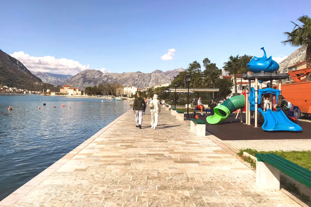Dobrota Lungomare Waterfront Path near Kotor