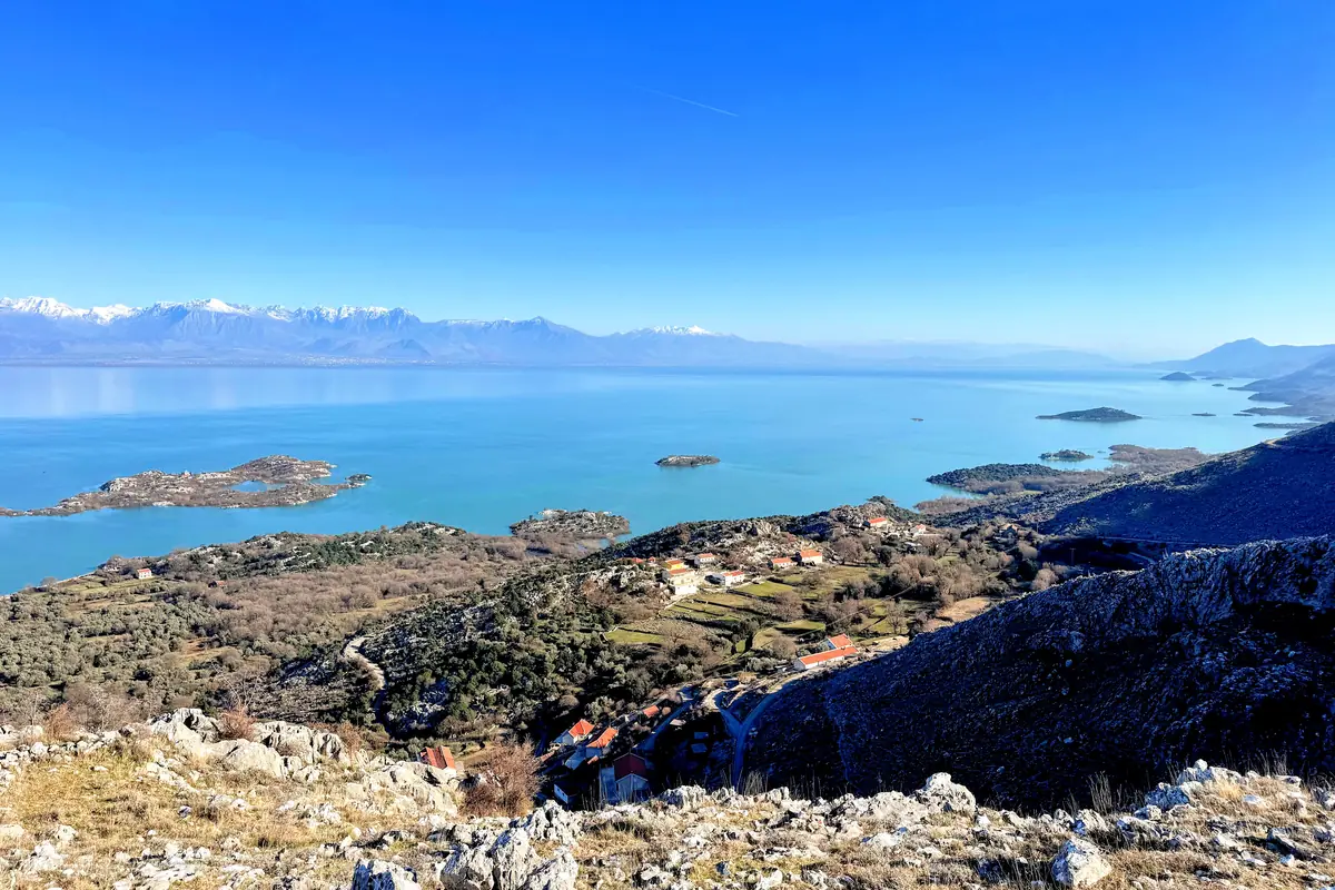 Aerial views of Murici Beach with Beska Island