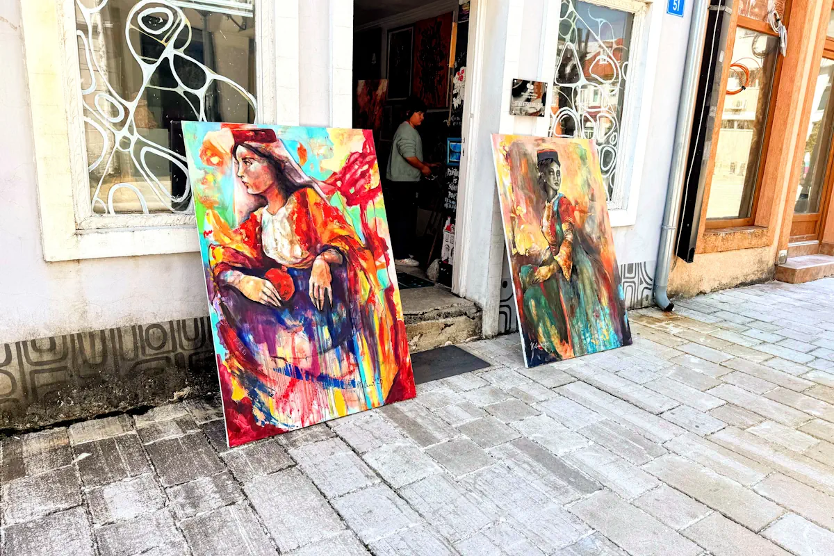 The colorful cafes of Njegoseva Street in Cetinje