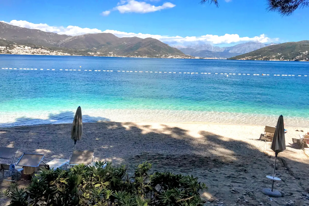Njivice Beach by Iberostar Herceg Novi overlooking the Bay of Kotor