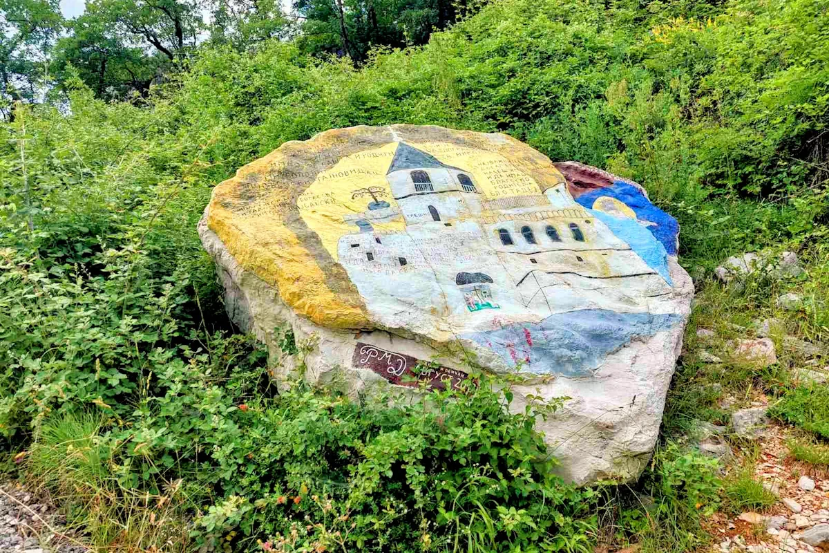 Painted Rock Path Ostrog Monastery