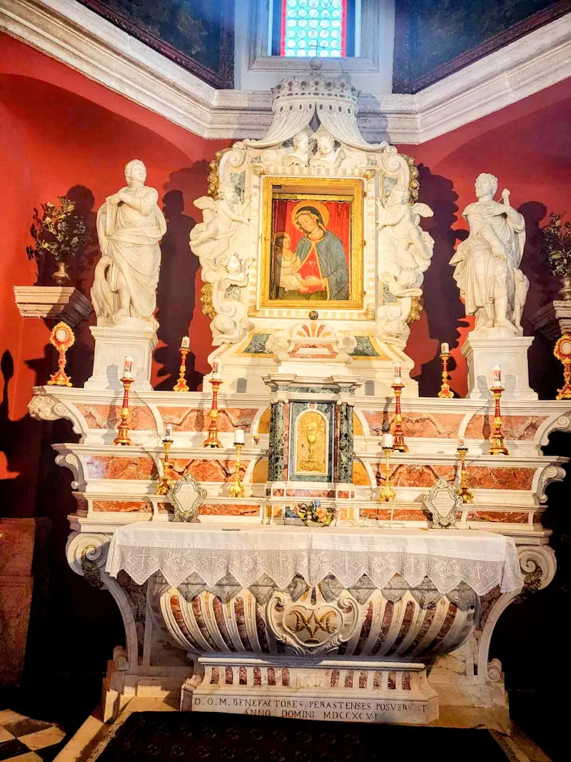 The Carrara Marble Altar of Our Lady of the Rocks