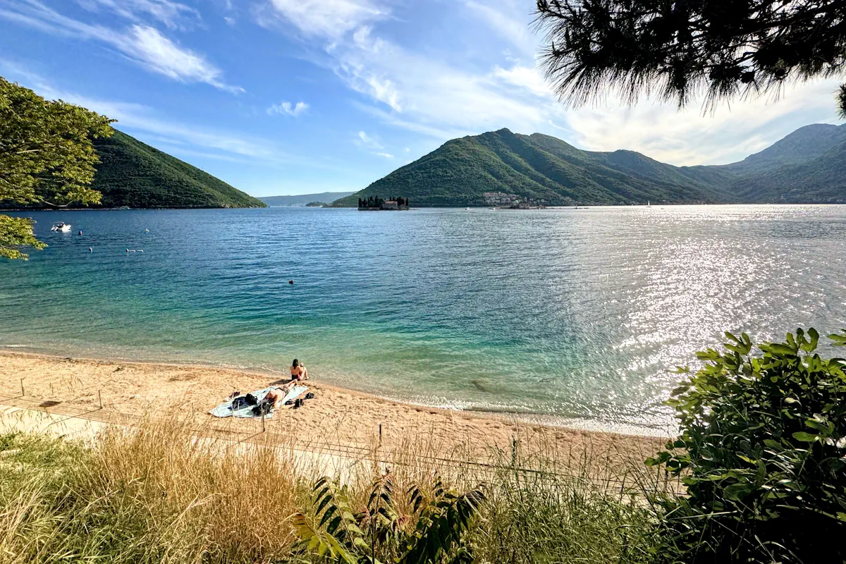 Pirate Bar Perast Beach in the Off Season