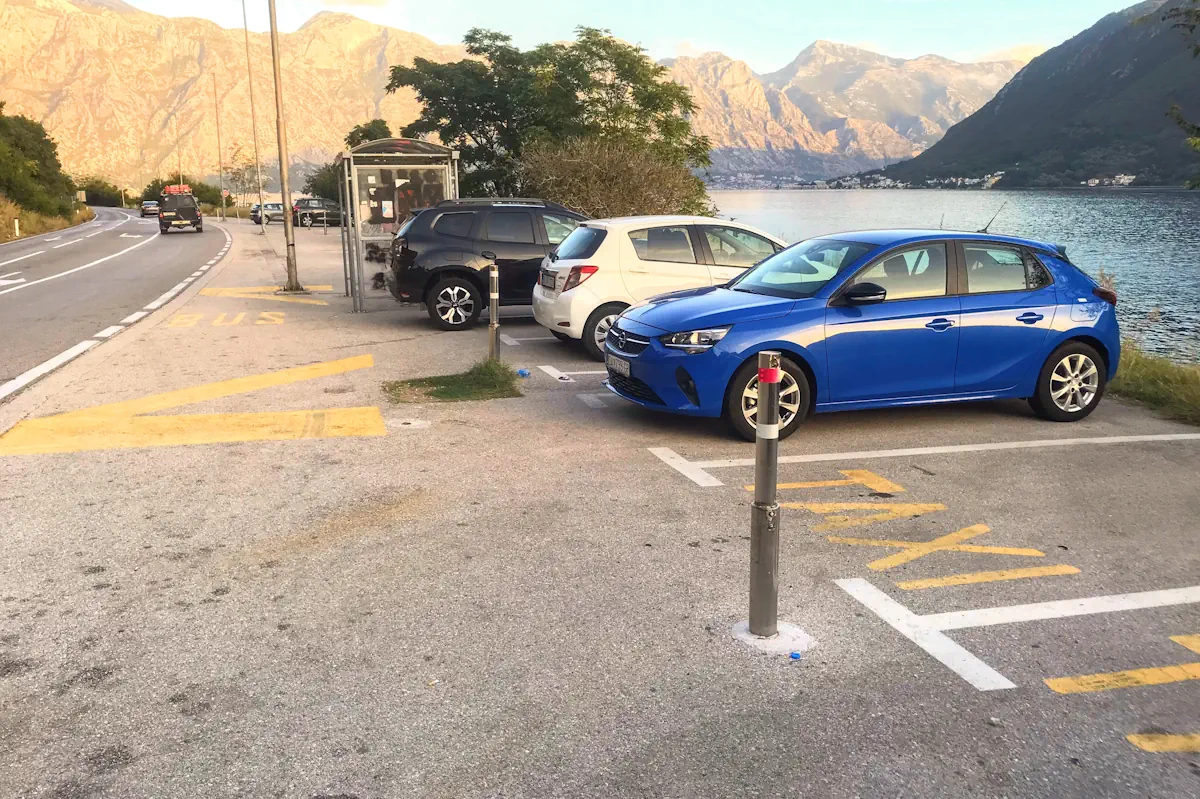 Perast South Parking Lot