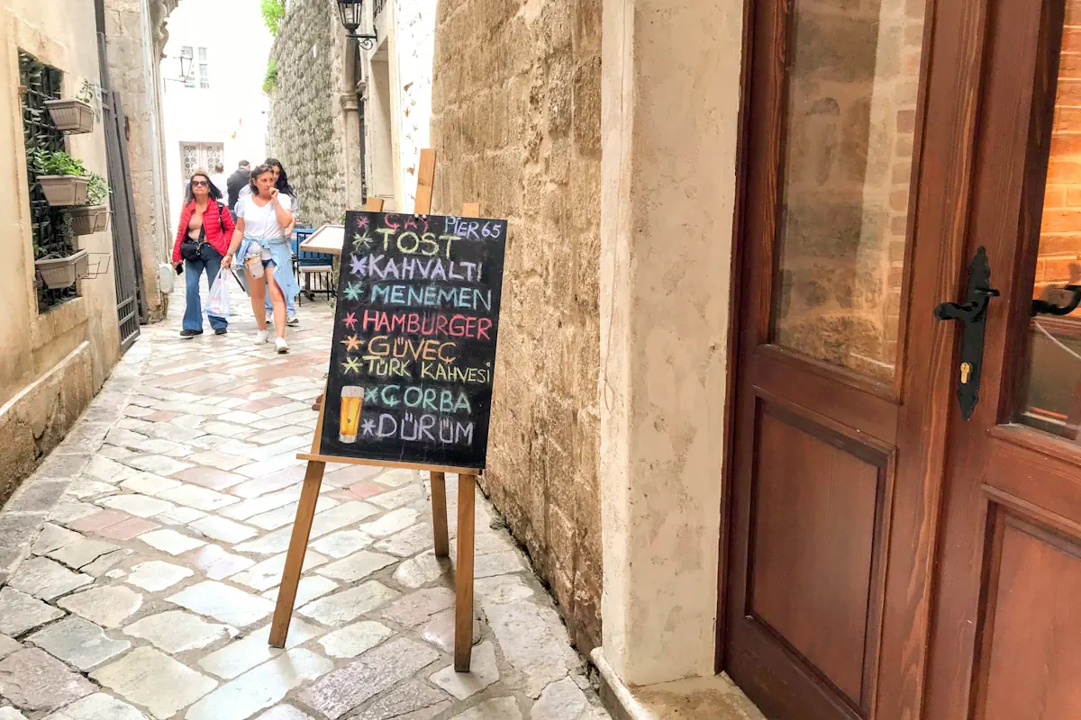 Pier65 Turkish restaurant Kotor Old Town