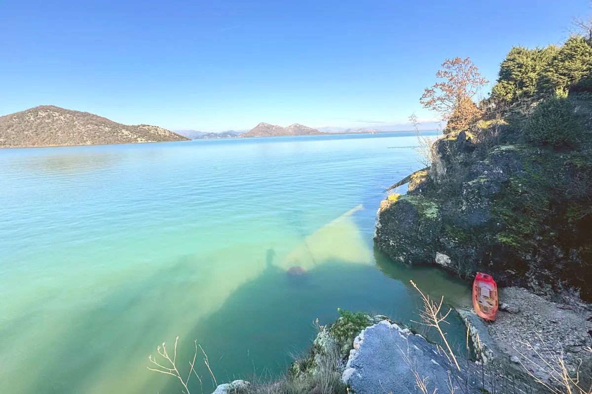 Pješačac Beach on Skadar Lake, near Godinje