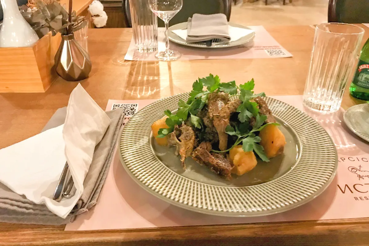 Lamb under the Sac, Istok Restaurant Lapcici, near Budva