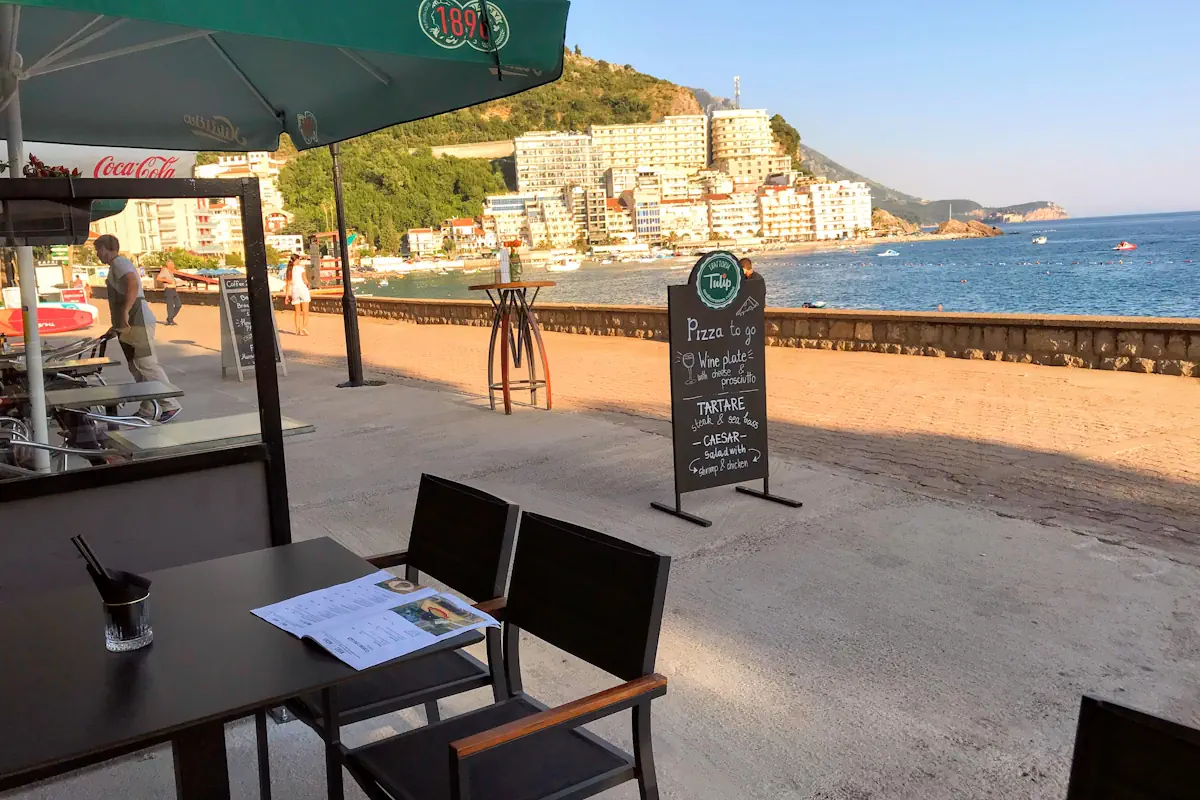 Outdoor Terrace at Trattoria Tulip, Budva