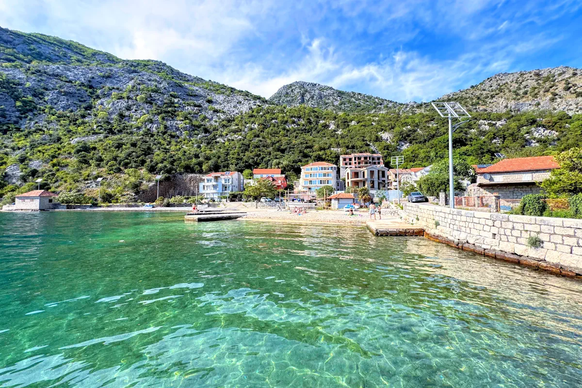 Risan Smokvica Pebble Beach and Waterfront