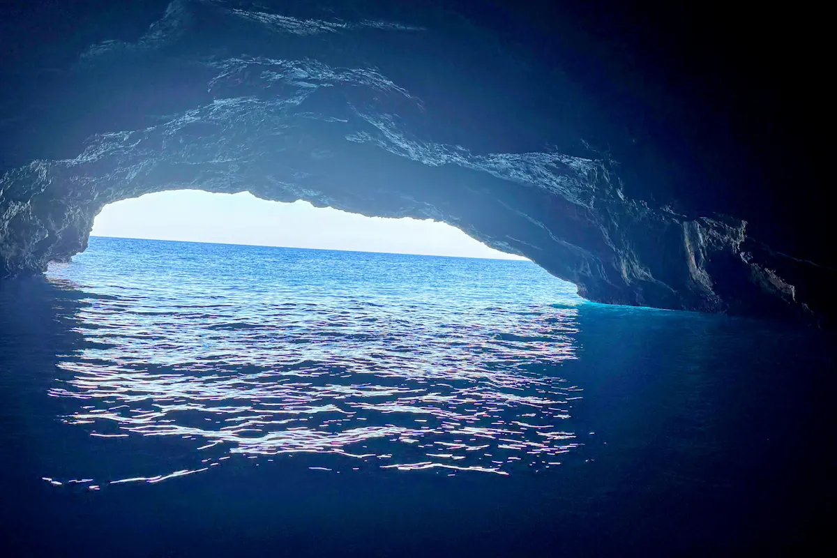 Secret Sea Cave Sveti Nikola Island