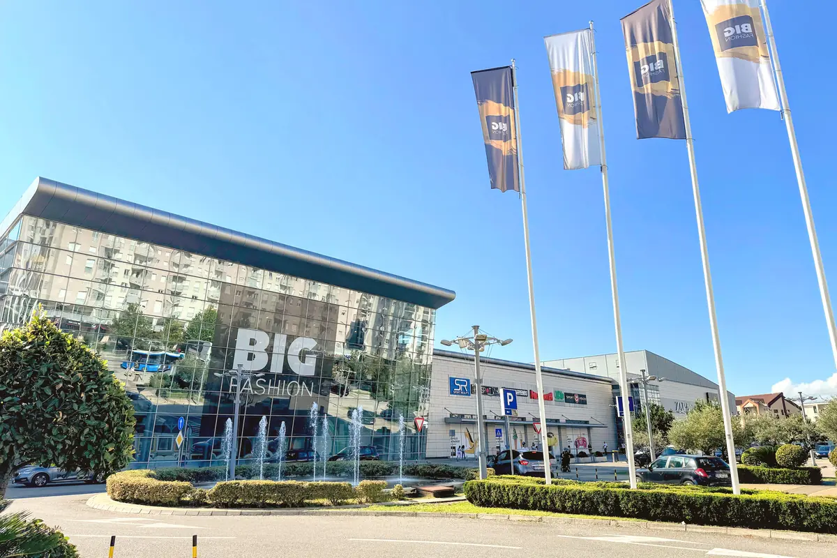 BIG Fashion Mall in City Kvart Neighborhood of Podgorica