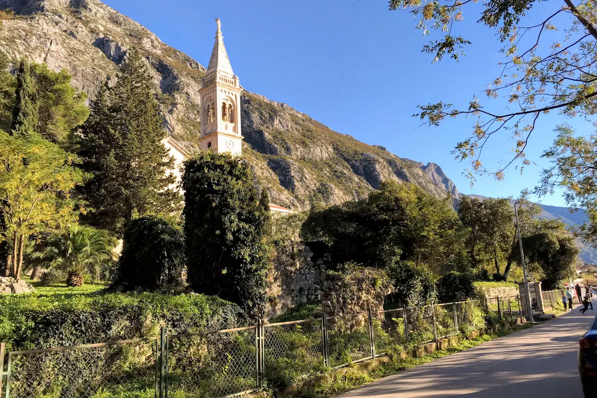 St. Eustace Church Belfry Dobrota Kotor
