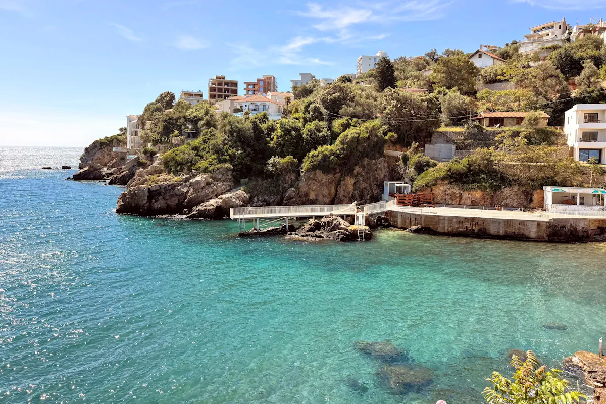 Liman Beach near the old town of Ulcinj