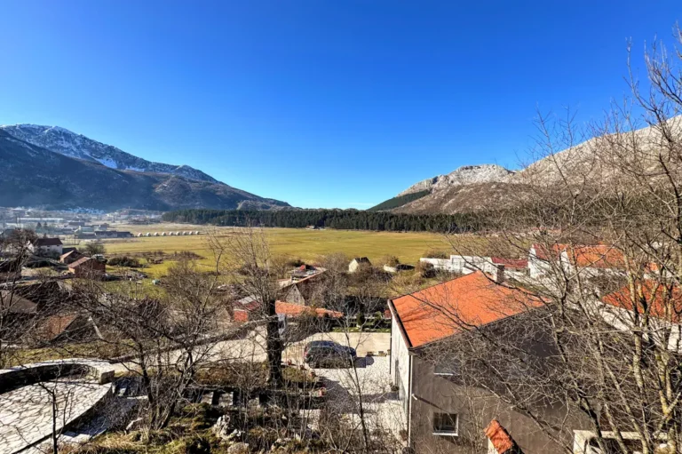 Aerial View of Njegusi Village Montenegro