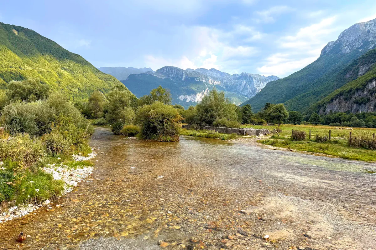 View of Ropojana Valley Prokletije from Ali Pasha Springs near Gusinje