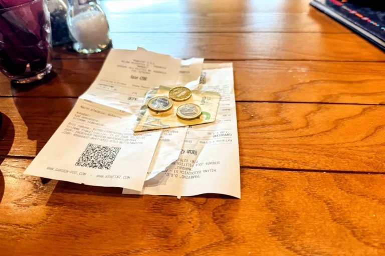 Tipping in Montenegro Bill and Bank Notes & Coins