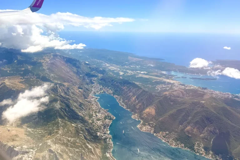 Aerial View of Kotor and the bay surrounding it
