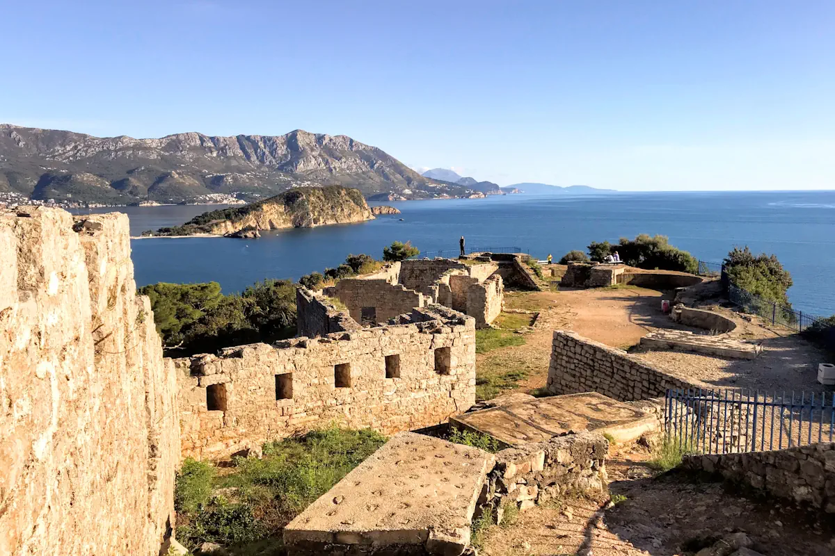 Fort Mogren overlooking the Budva Riviera incl. Sveti Nikola Island